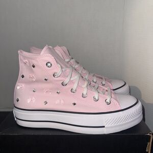 Converse CTAS Lift Pink Frosting Women's Platform High Top Sneakers-Sz 8.5 NWB
